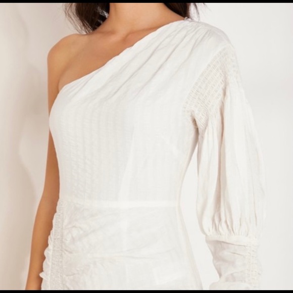 C/MEO Off White One Shoulder Dress - Picture 8 of 9
